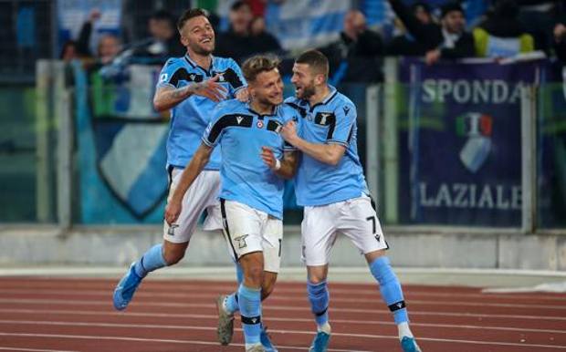 L'esultanza di Immobile. Getty Images L'esultanza di Immobile. Getty Images