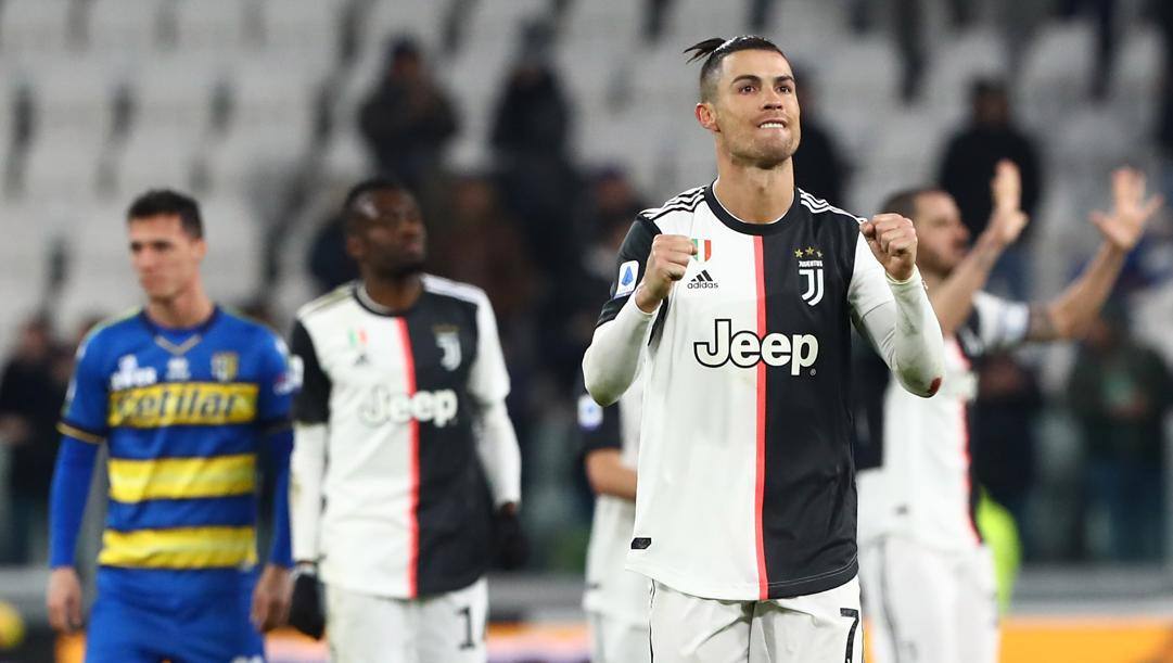 Cristiano Ronaldo, seconda stagione alla Juve. Getty 
