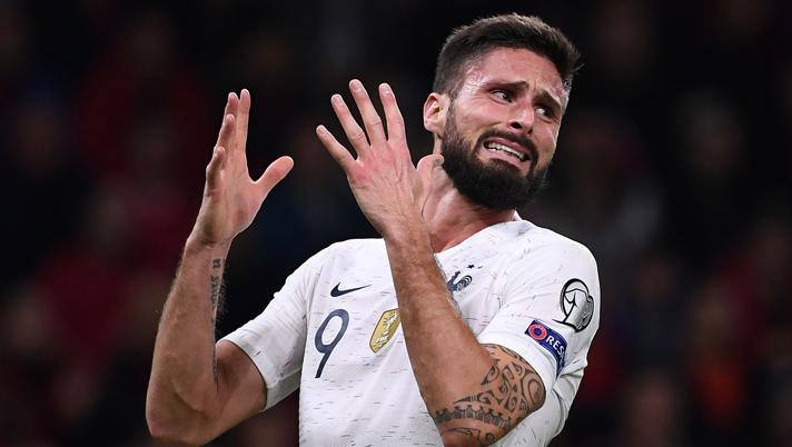 Olivier Giroud, 33 anni, attaccante del Chelsea. Afp 