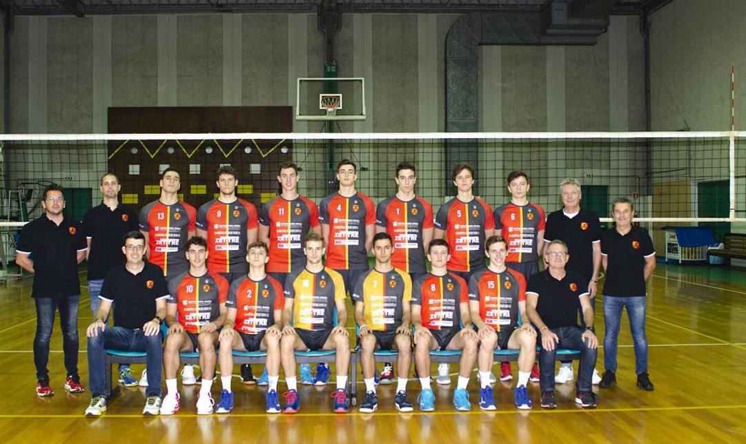 La squadra di volley del Treviso. 