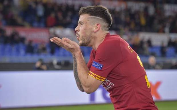 Carles Perez (22 anni), rivelazione della Roma. LAPRESSE 
