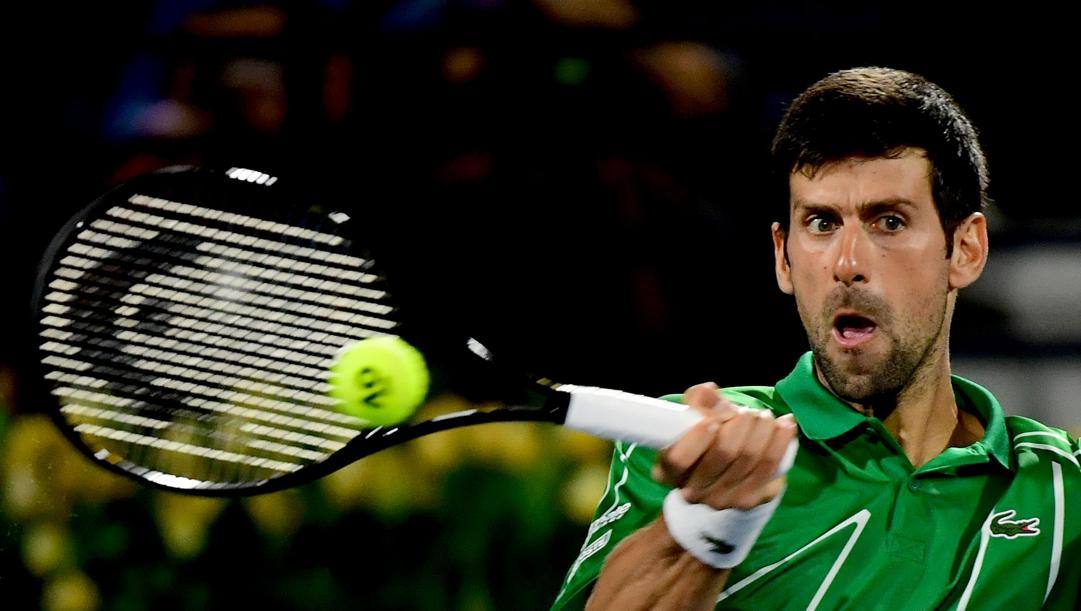 Novak Djokovic, 32 anni, testa di serie numero 1 a Dubai. Afp 