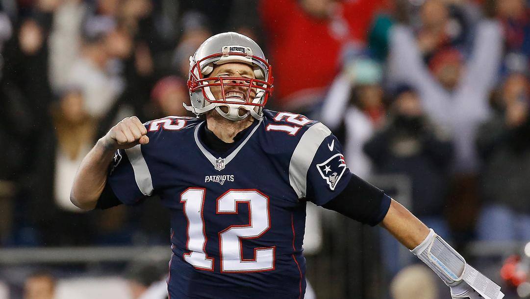 Tom Brady, 42 anni, ex quarterback dei Patriots. Afp 