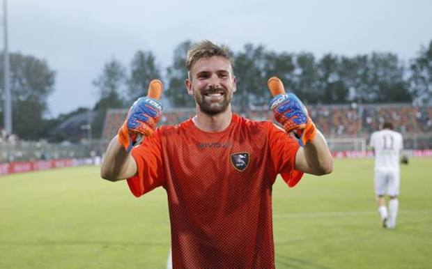 Il portiere Alessandro Micai, 26 anni, seconda stagione alla Salernitana LAPRESSE 