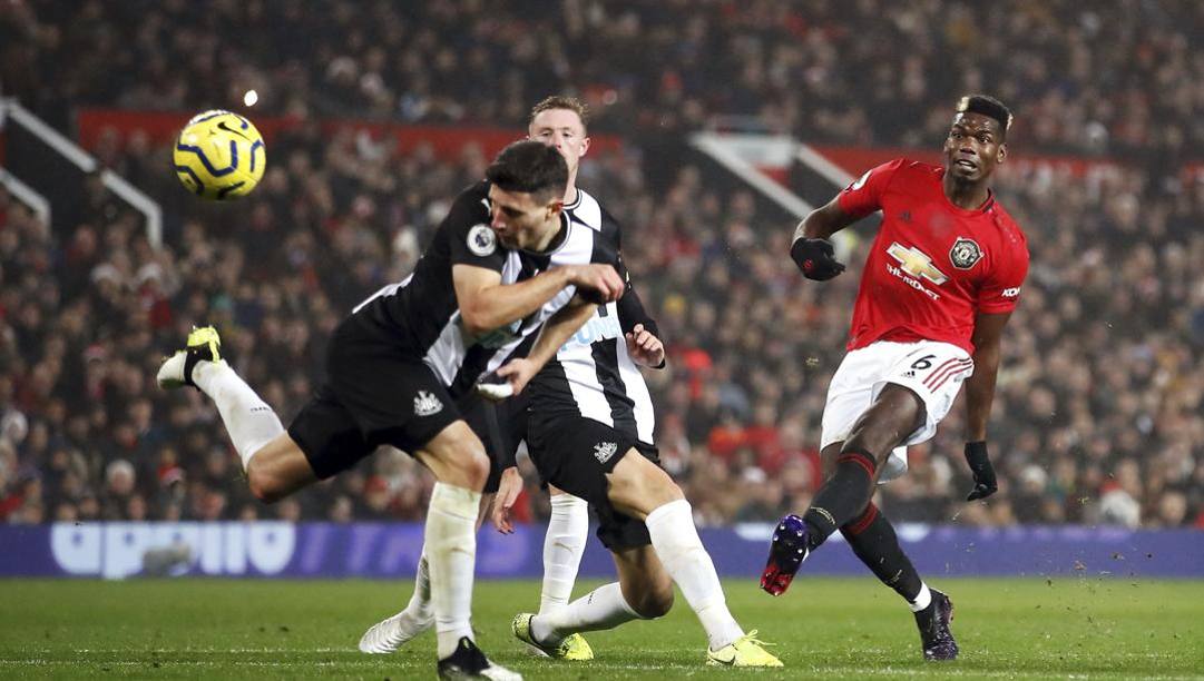 Un momento di Manchester United-Newcastle dello scorso 26 dicembre. 