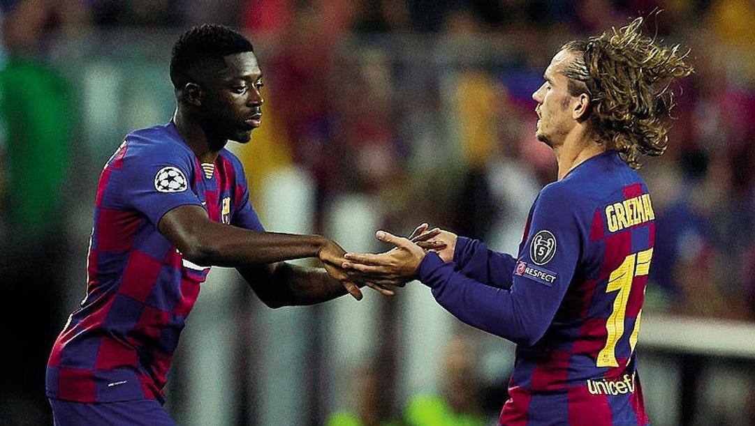 Ousmane Dembelé, 22 anni, e Antoine Griezmann, 29, pezzi pregiati del Barcellona 