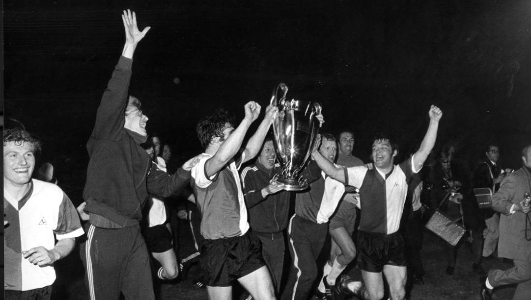 Il Feyenoord vincitore della Coppa Campioni 1970.  