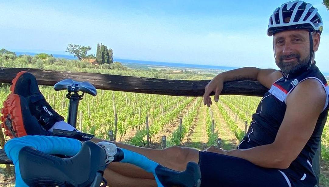Paolo Bettini, 36 anni, in relax. 