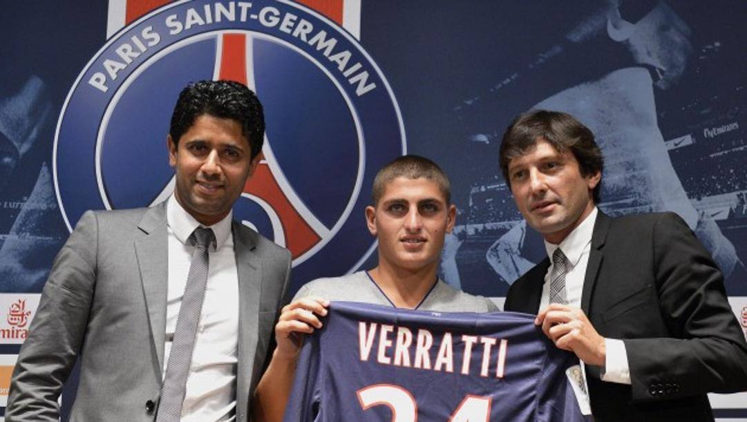 L'arrivo di Verratti a Parigi nel 2012 