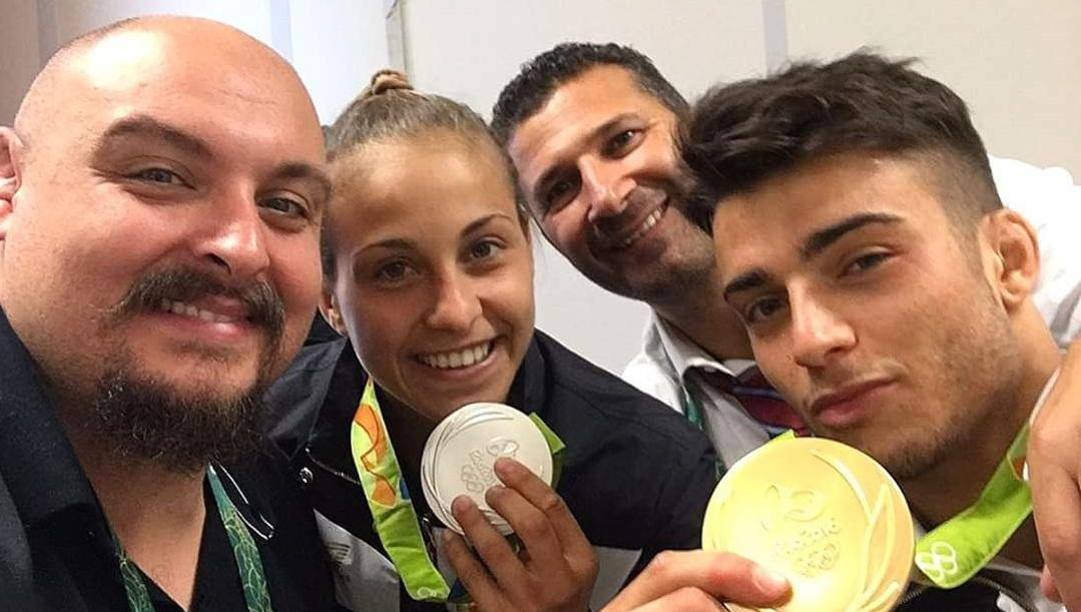 Paolo Bianchessi con Odette Giuffrida e Fabio Basile a Rio 2016 