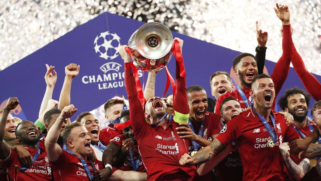 Il trionfo del Liverpool nell'ultima edizione della Champions. Epa 