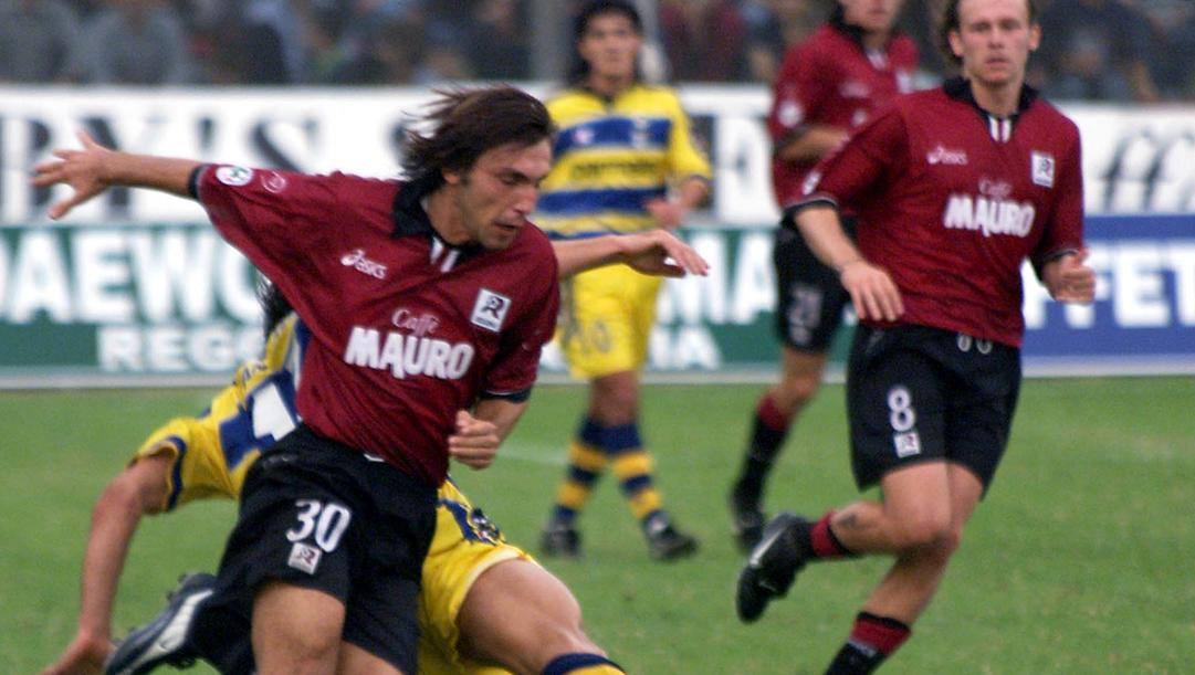 Andrea Pirlo e Roberto Baronio, volti della Reggina nella prima stagione di Serie A, 1999-2000. Ap 