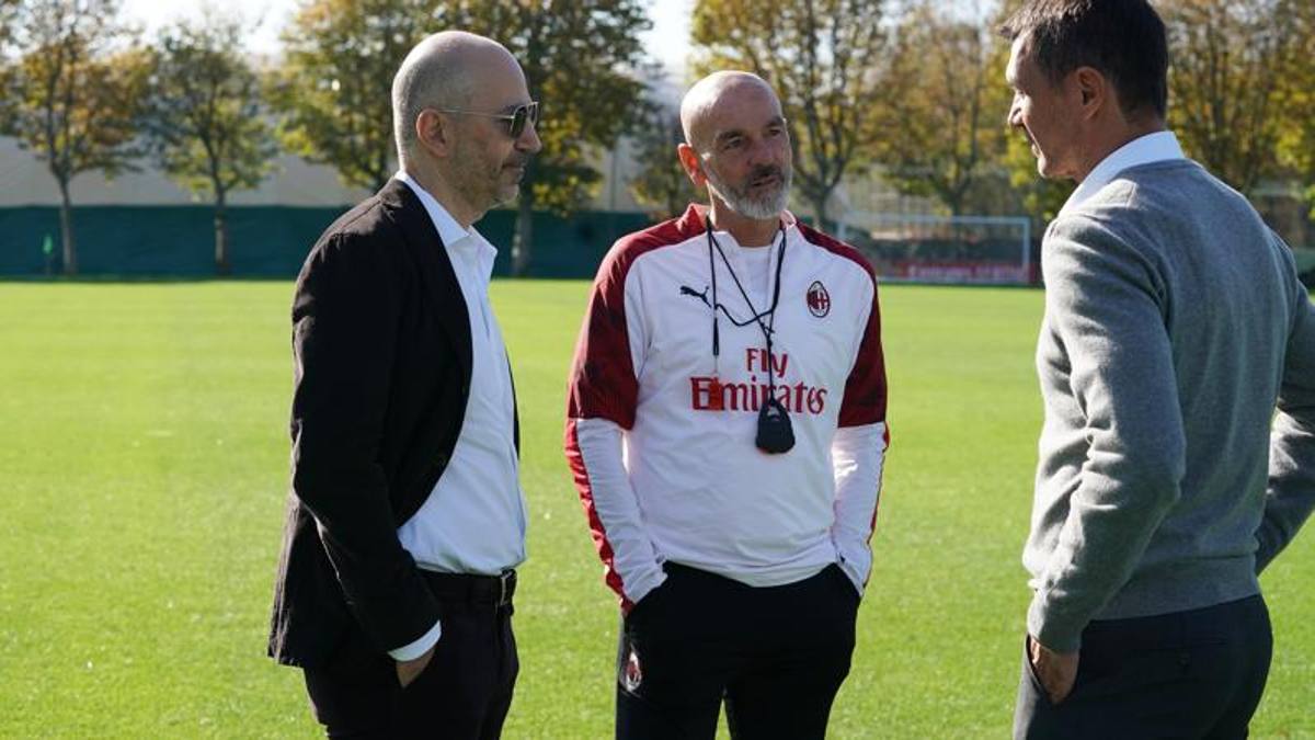 Milan Gazidis Maldini E Massara A Milanello Con Pioli La Gazzetta