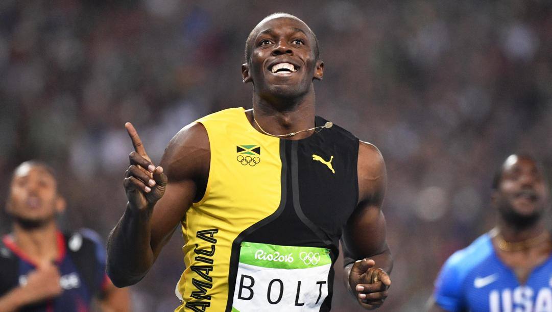 Usain Bolt, 33 anni, primatista mondiale di 100 (9'58) e 200 (19'19). Epa 