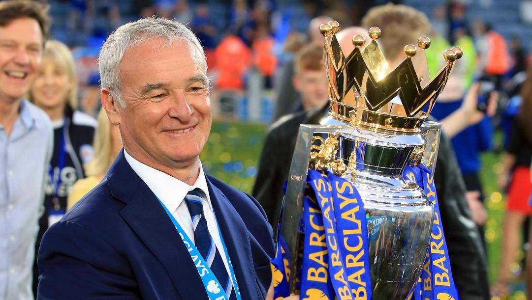 Claudio Ranieri vinse la Premier col Leicester nel 2016. LaPresse 
