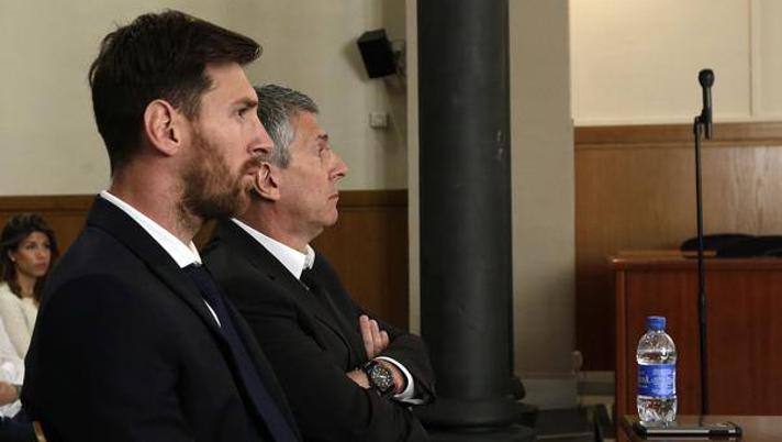 Lionel Messi con il padre Jorge