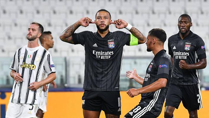 L'esultanza di Depay. Ansa