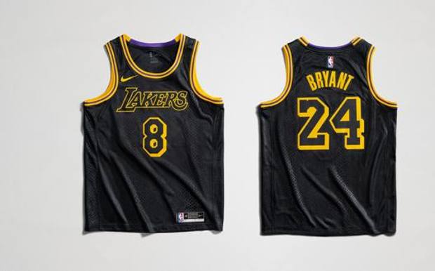 La maglia che verrà indossata dai Lakers 