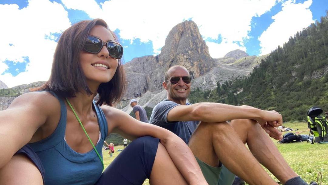 Max Allegri in vacanza con la compagna Ambra Angiolini. 