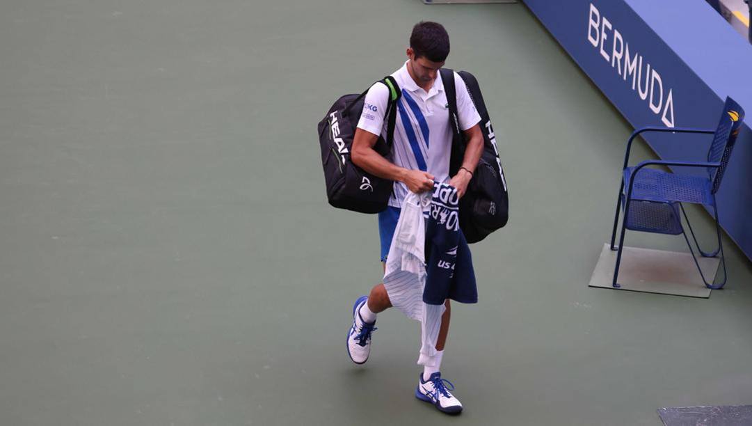 Momento no per Novak Djokovic. Epa 