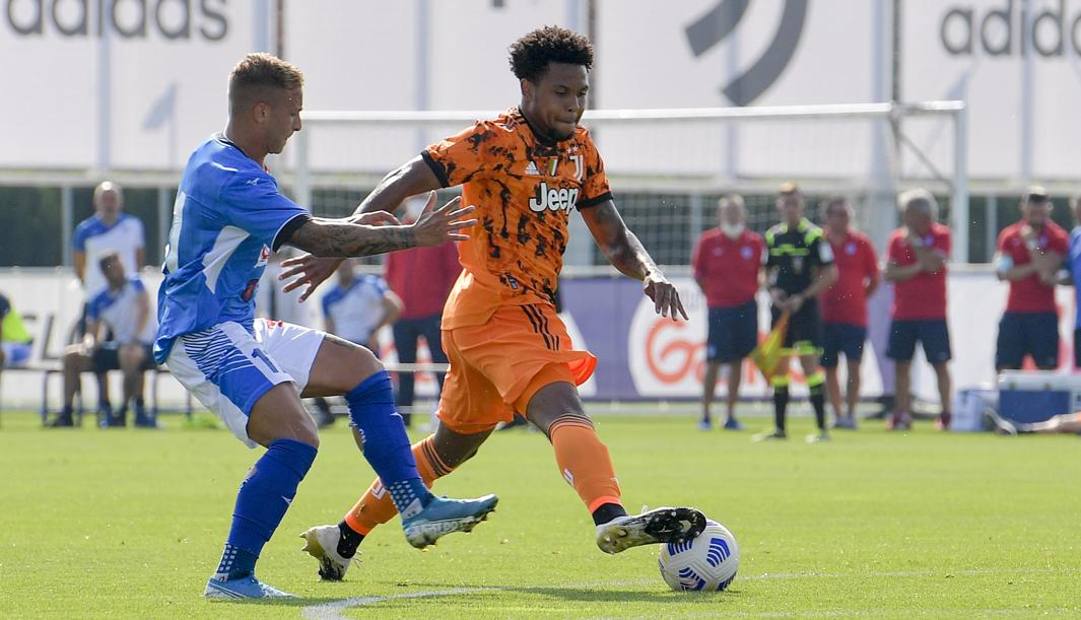 Weston McKennie, 22, alla prima partita con la Juve. Getty