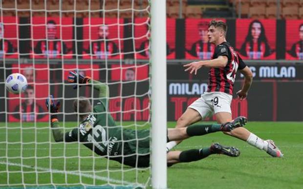 Lorenzo Colombo, 18 anni, in rete col Bodoe Glimt. Getty Lorenzo Colombo, 18 anni, in rete col Bodoe Glimt. Getty