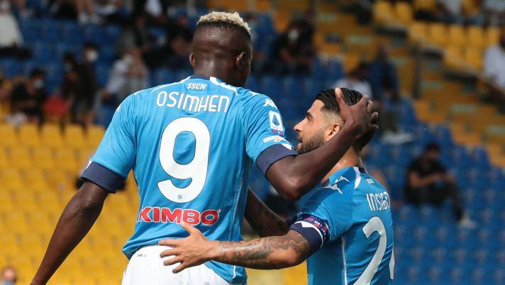 Osimhen e Insigne. Ansa