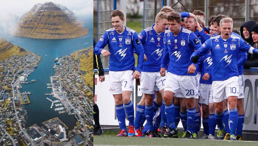 La città di Klaksvík e la squadra 