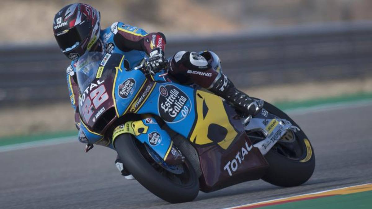 Aragon, Lowes in pole in Moto2. Bezzecchi e Diggia al suo fianco
