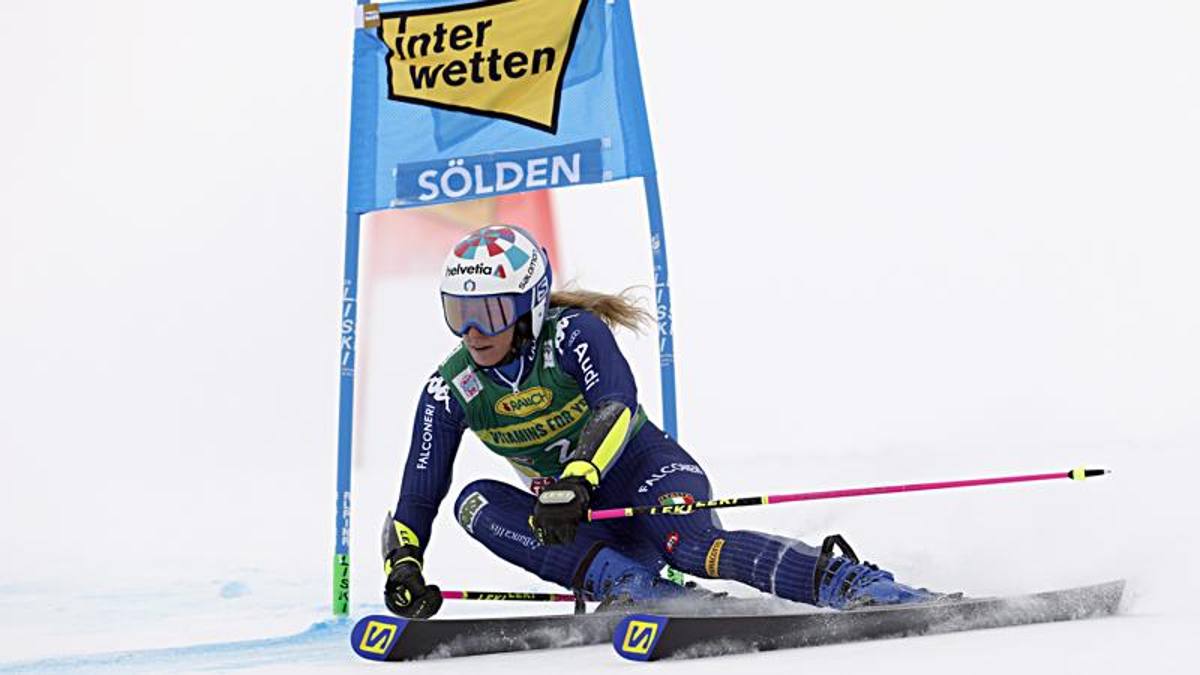 Soelden, giant first heat: Bassino and Brignone first and second