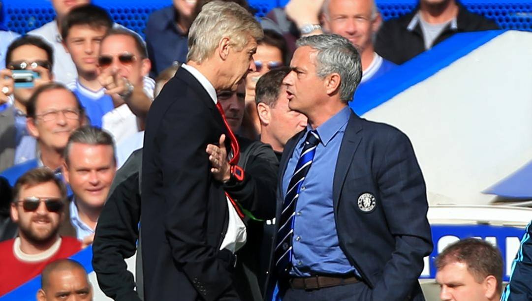 Wenger e Mourinho, gli eterni rivali. LAPRESSE 