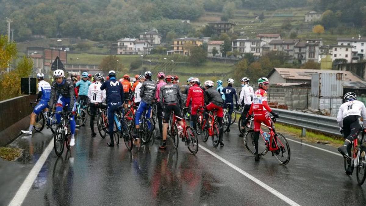 Giro d’Italia bad weather, the 19th stage gets shorter, starting from Como