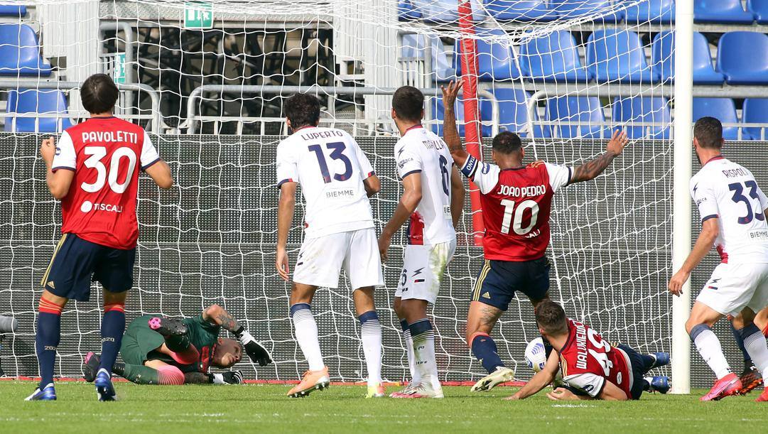 Il gol del 4-2 di Joao Pedro. Getty Images 