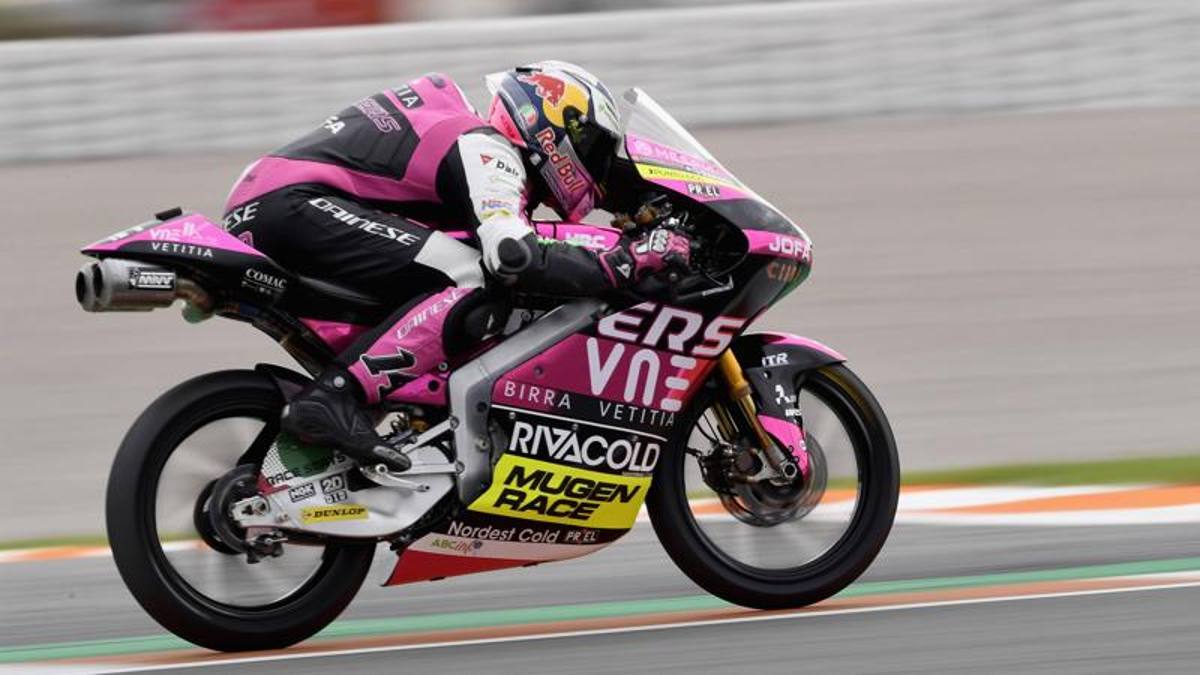 Moto3 a Valencia, Libere 3 frenate dalla pioggia, Arbolino ok, Arenas in Q1