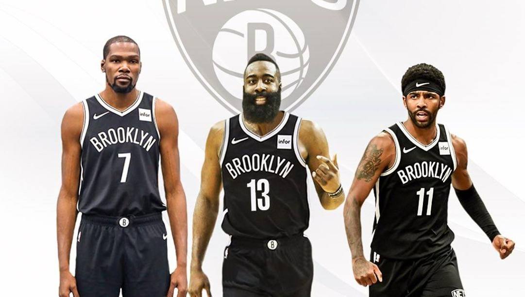 Kevin Durant, James Harden e Kyrie Irving: potrebbero essere i nuovi Big Three di Brooklyn 