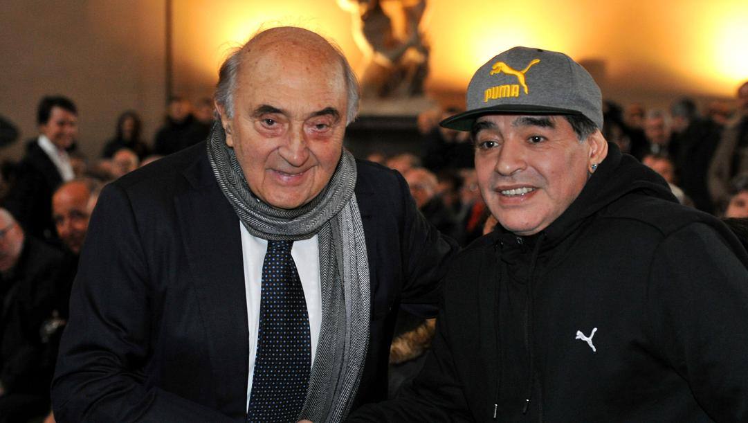 Ferlaino e Maradona. Lapresse 