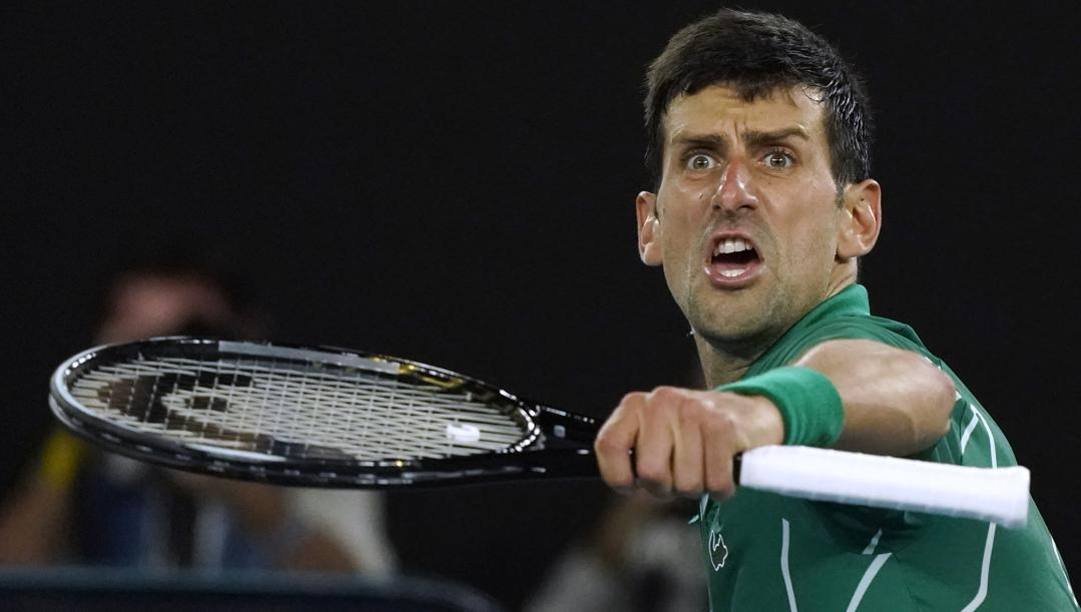 Novak Djokovic, vincitore del torneo nel 2020. Lapresse 