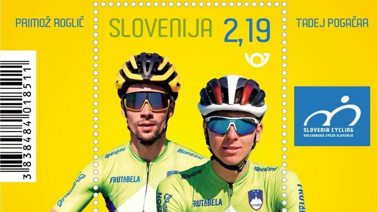 Pogacar-Roglic, orgoglio di Slovenia: ora sono un francobollo