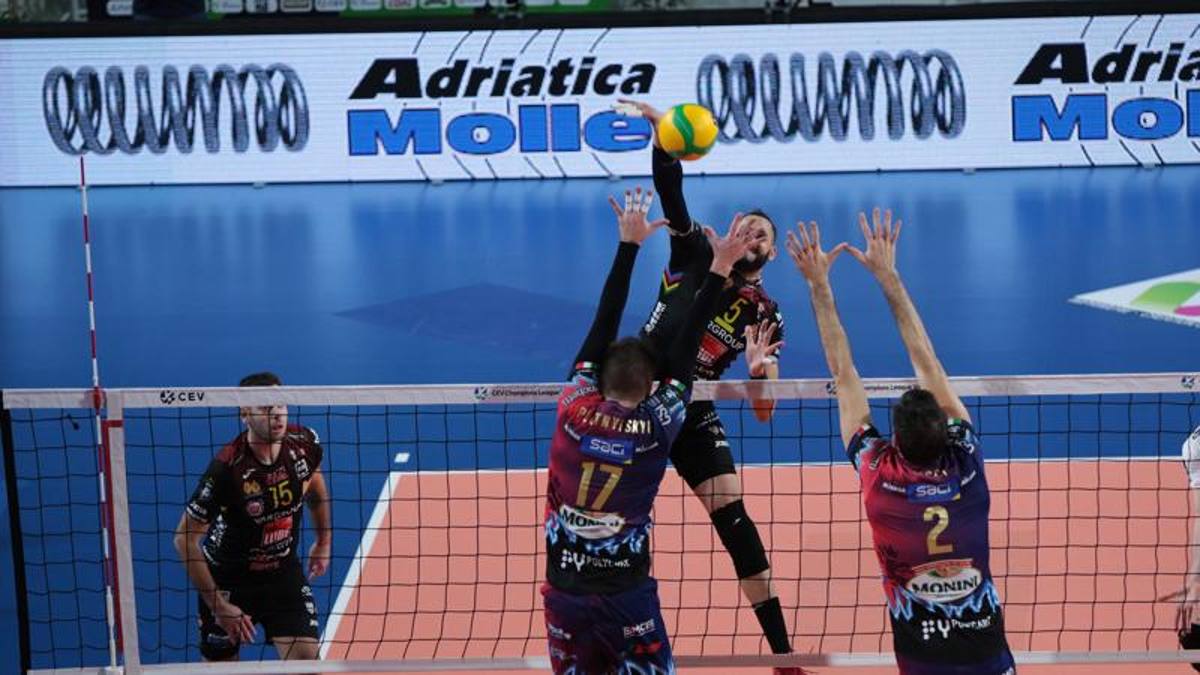 Il derby italiano di Champions va a Civitanova: 3-1 a Perugia
