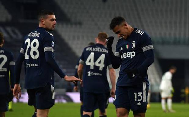 La Juve festeggia il gol di Danilo. Getty La Juve festeggia il gol di Danilo. Getty