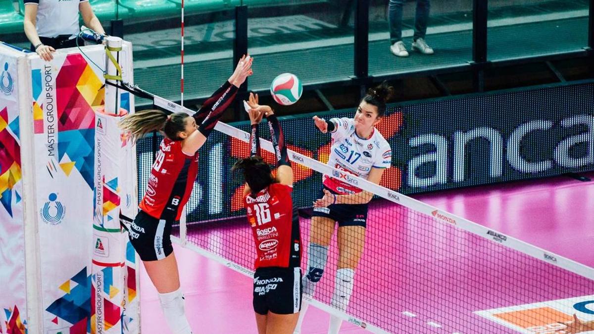 A-1 donne: Novara passa a Cuneo e si lancia in scia di Conegliano