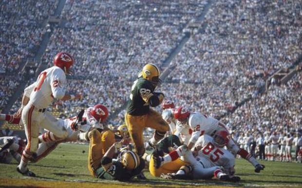 Packers-Chiefs at the Los Angeles Coliseum in the first Super Bowl ever played. Afp