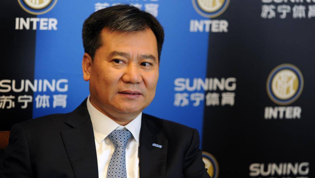 Zhang Jindong, patron dell'Inter e padre di Steven, presidente nerazzurro. Getty 