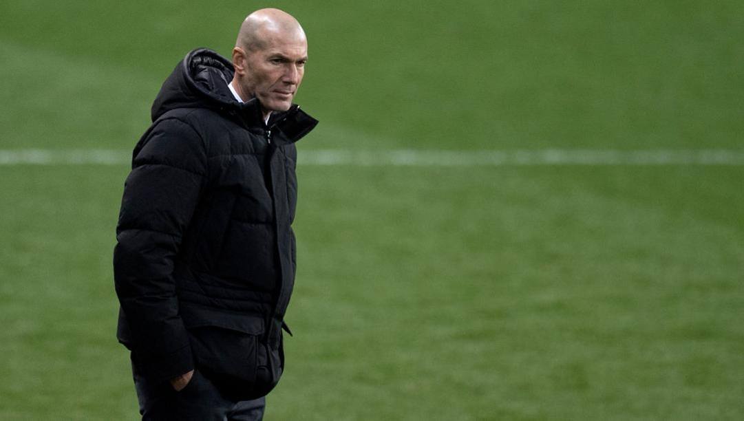 Zinedine Zidane, la cui panchina traballa di nuovo. AFP 