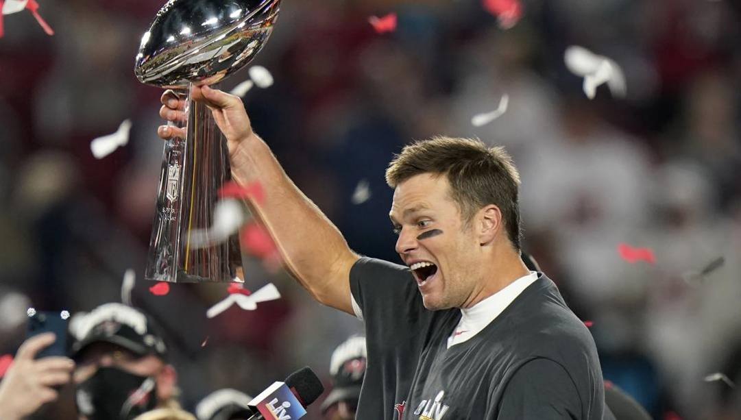 Tom Brady, 43 anni, 7 Super Bowl vinti in carriera. LaPresse 