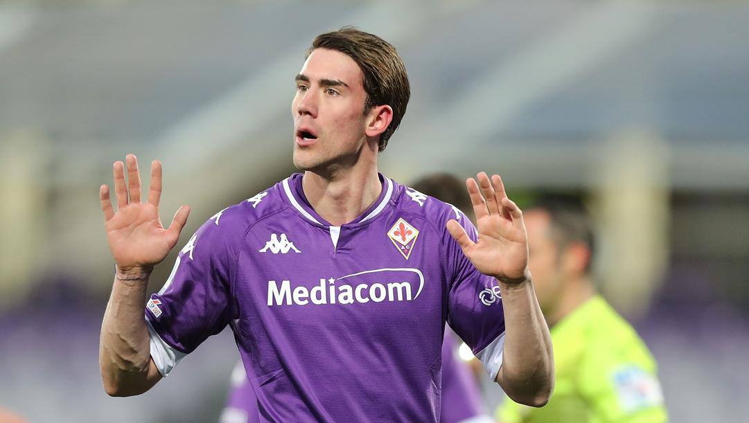 Dusan Vlahovic, 21 anni, ora alla Fiorentina. Getty  