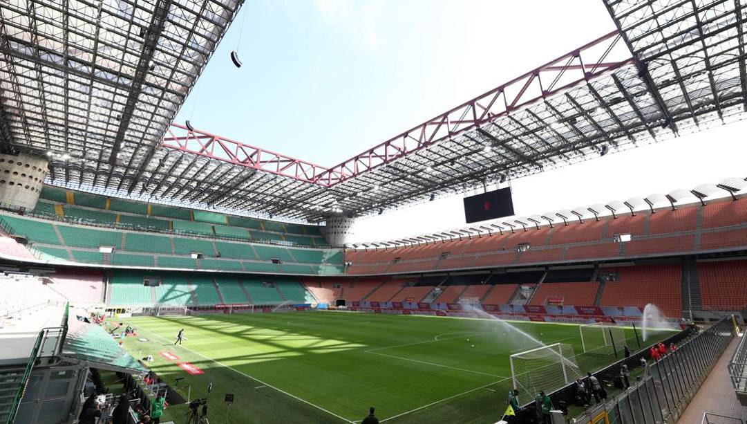 Lo stadio Giuseppe Meazza, diventato un tabu per il Milan. Getty 