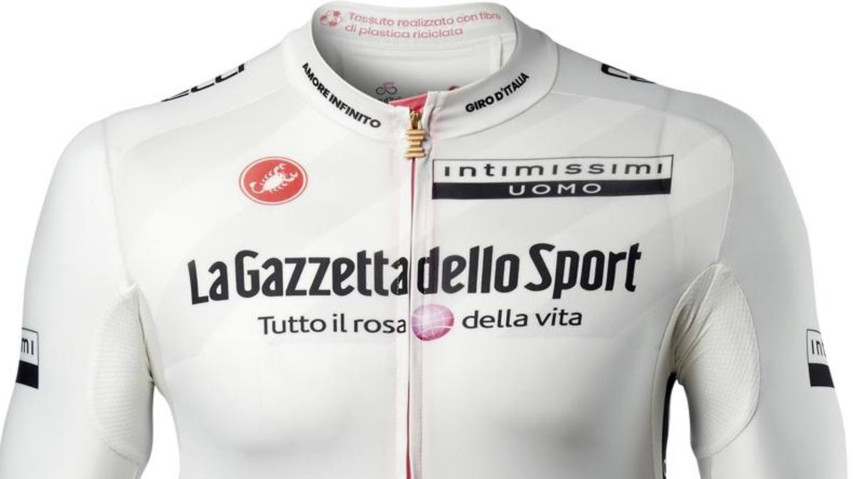 Giro d’Italia 2021: Intimissimi Uomo sulle spalle della Maglia Bianca