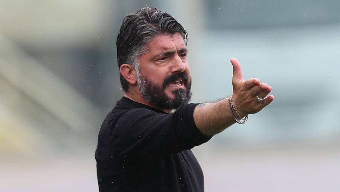 Gennaro Gattuso, allenatore del Napoli. Lapresse 