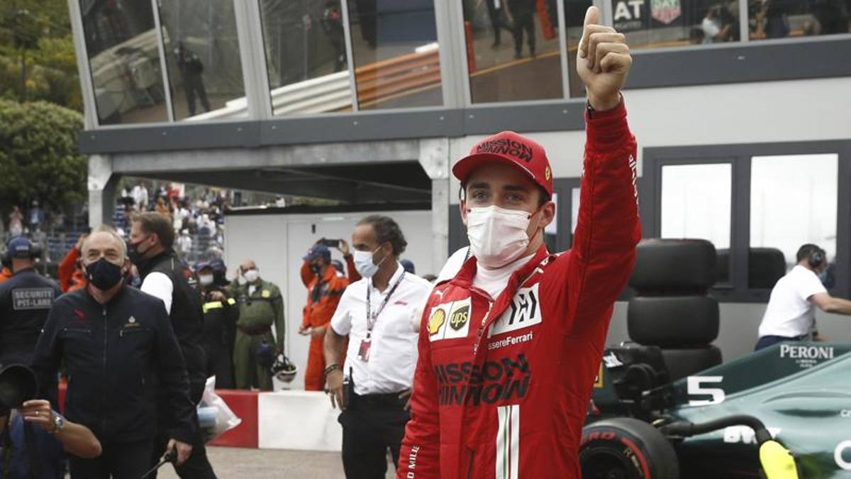 Montecarlo Leclerc en F1 GP: «Gran pole con Ferrari, pero el muro tomó algo de diversión»